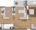 Planta Duplex Inferior Meio